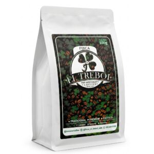 Café bolsa blanca Finca el Trébol variedad Caturro